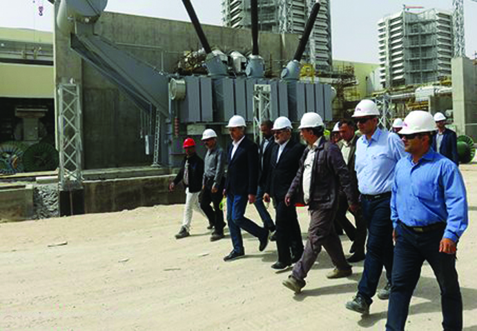 Basra Governor Visits MAPNA-Built Rumaila Power Plant