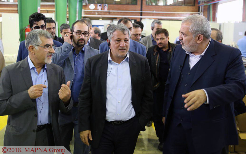 بازدید رئیس و عضو شورای شهر تهران از کارخانجات گروه مپنا