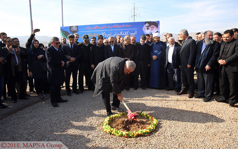 کلنگ احداث نیروگاه سیکل ترکیبی ارس به زمین زده شد